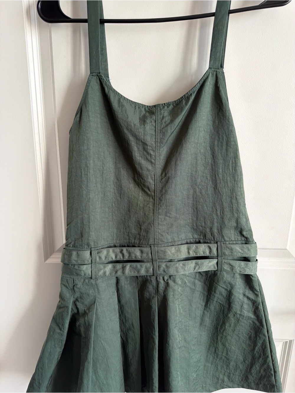 Forever 21 Olive Green Mini A-Line Dress with Belt - Picture 6 of 7
